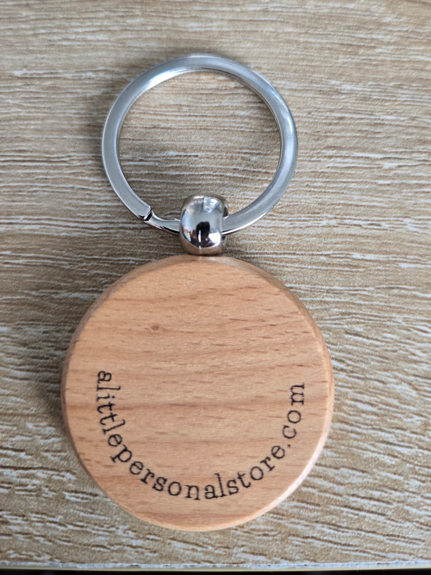 Engraved wood Keychain for Dad