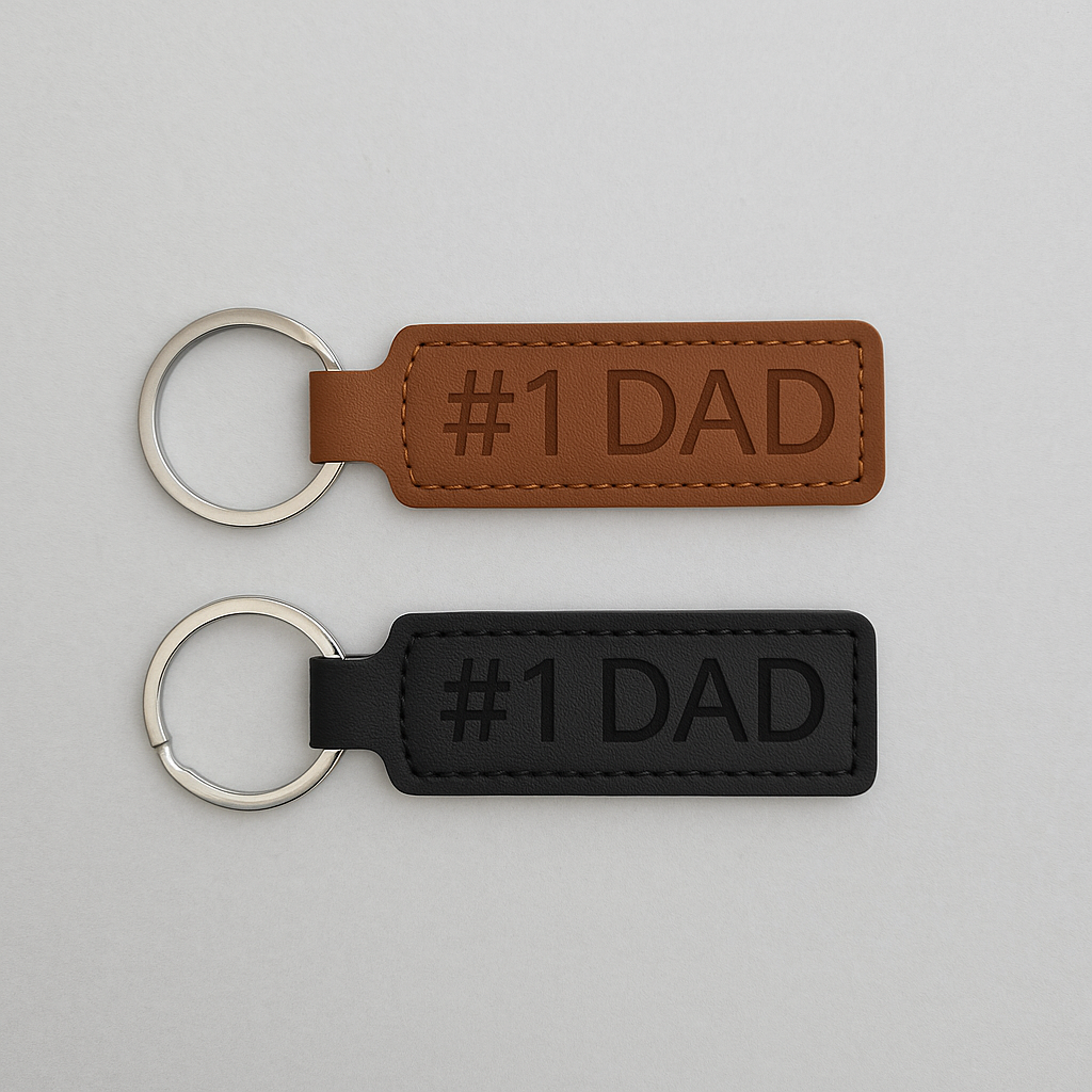 #1 Dad Keychain