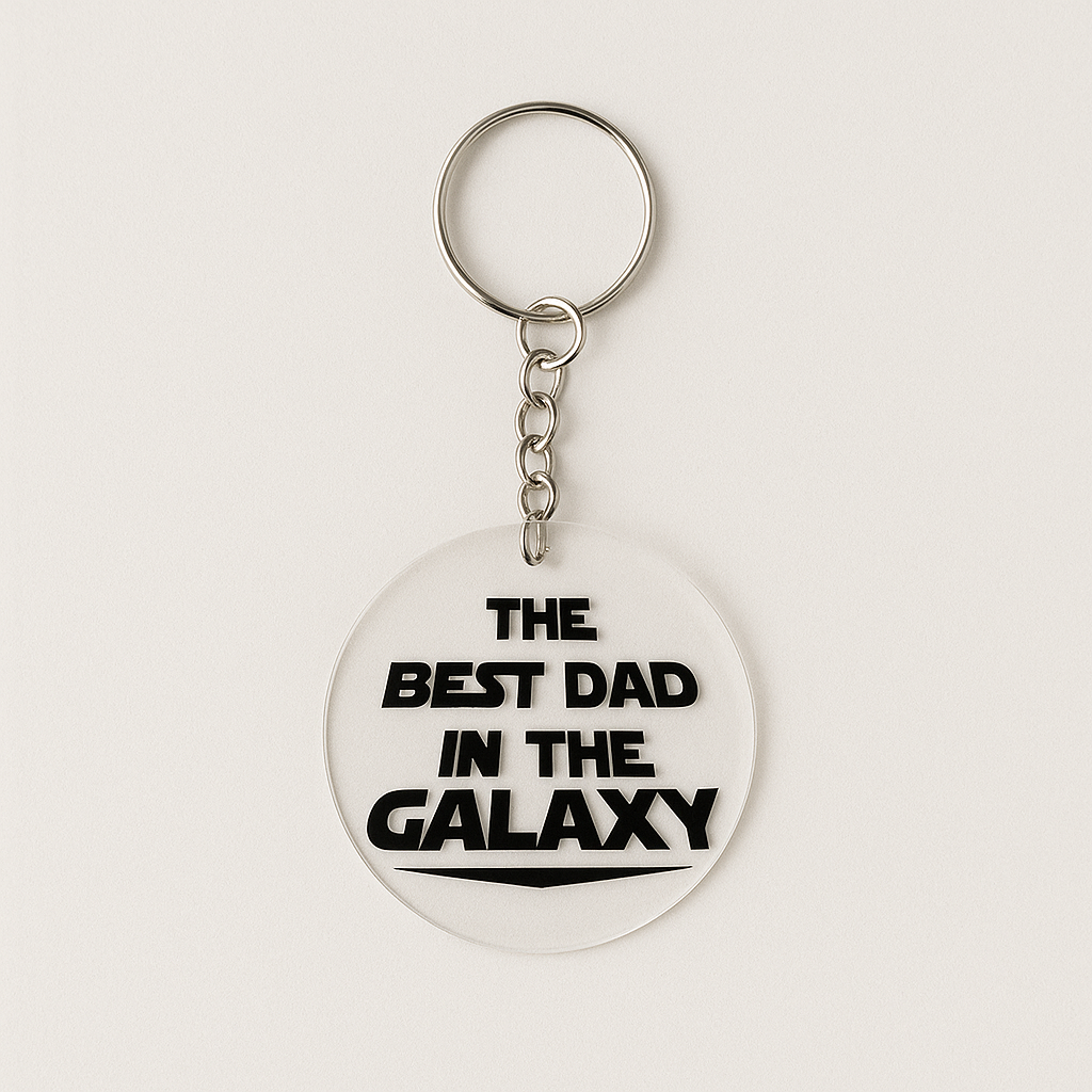 Best Dad in the Galaxy Keychain