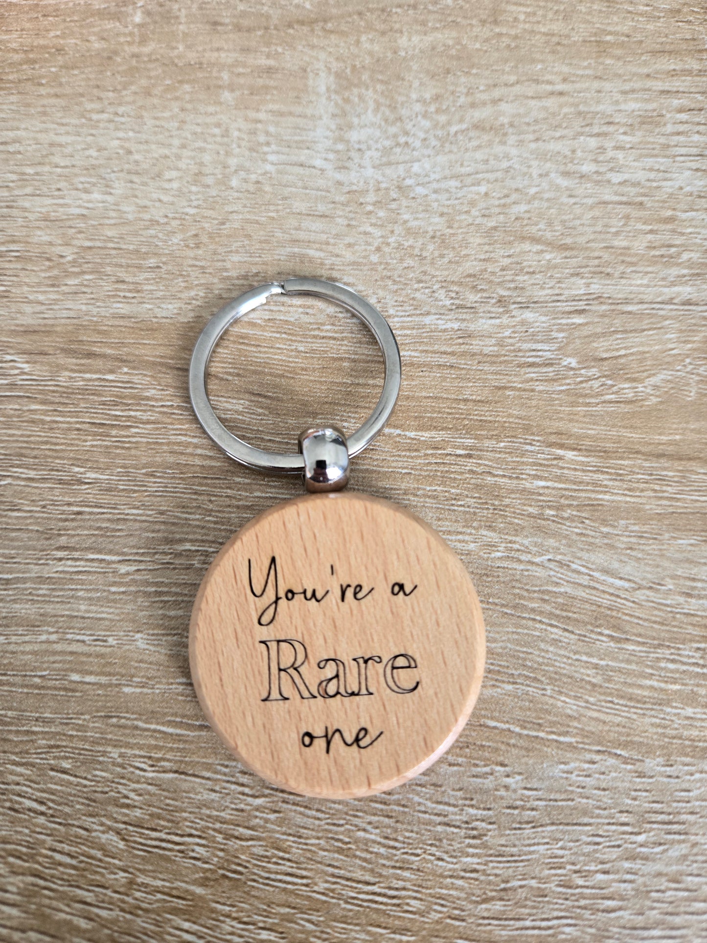 Engraved wood Keychain for Dad