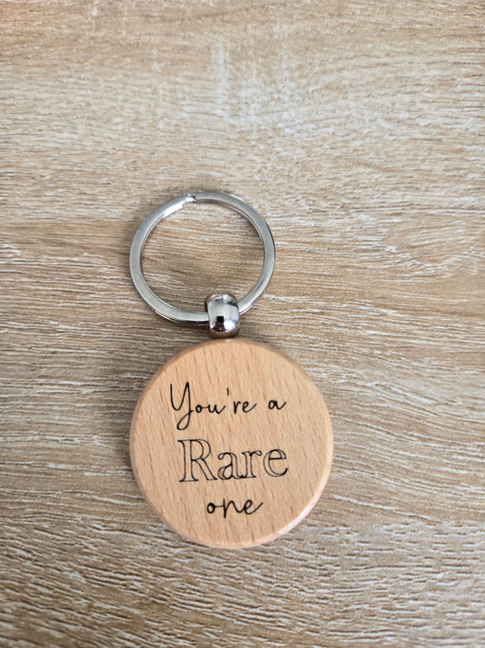 Engraved wood Keychain for Dad