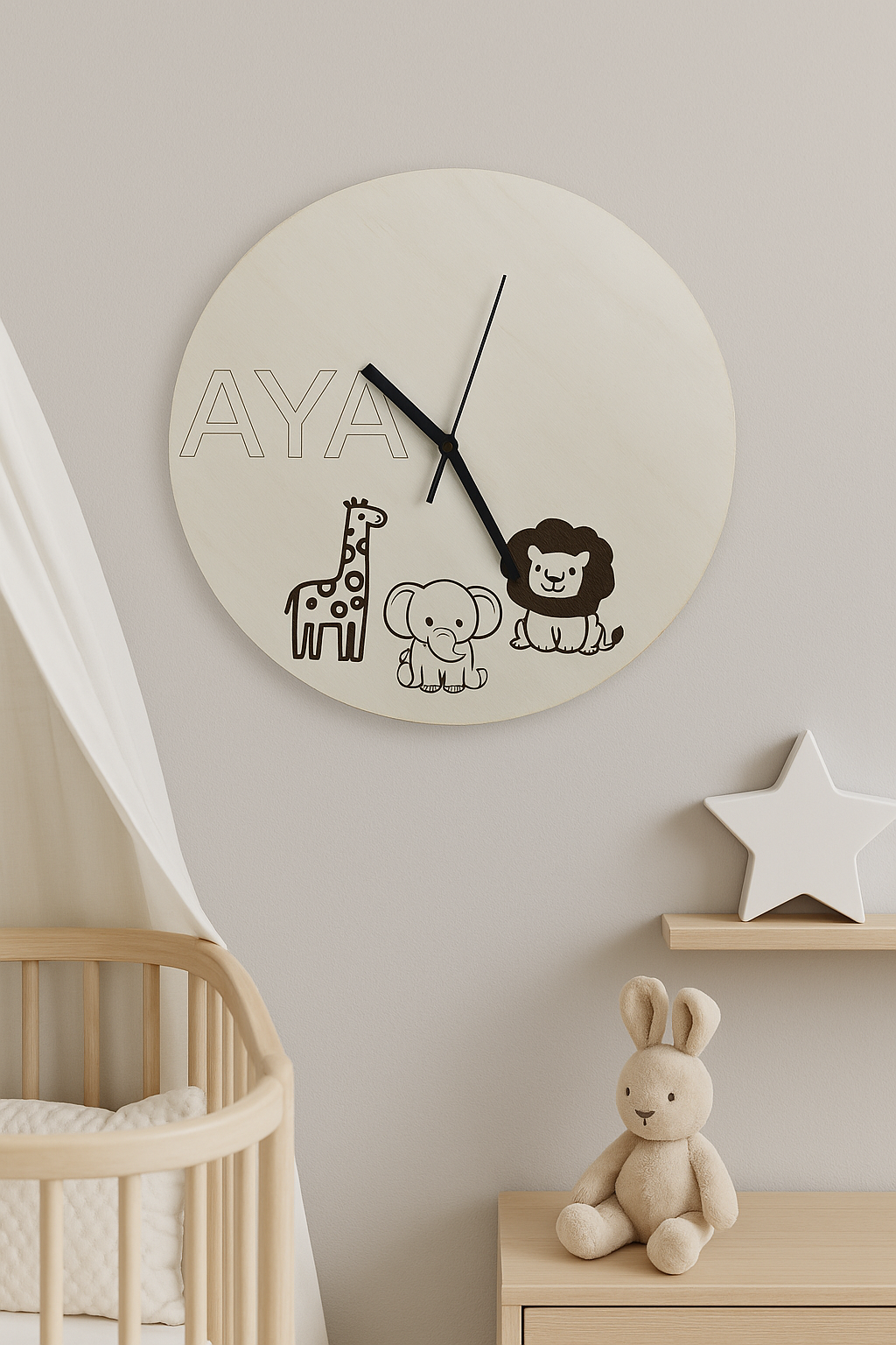 Farm animals Wall clock