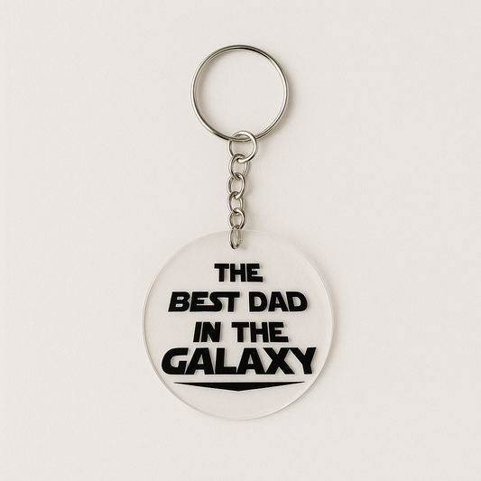 Best Dad in the Galaxy Keychain