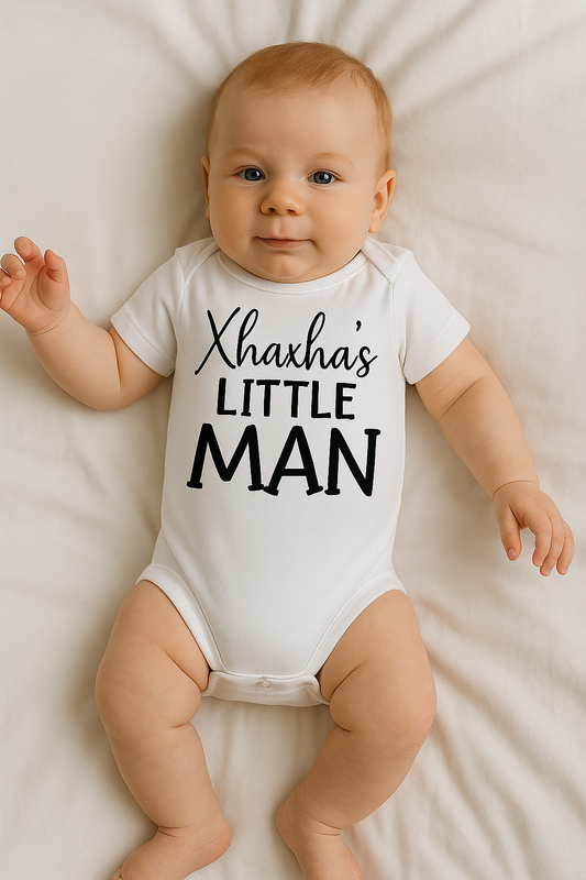 Xhaxha's little man bodysuit